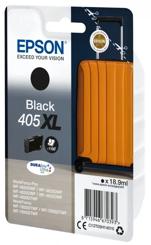 EPSON 4LB Singlepack Black 405XL DURABrite Ultra Ink