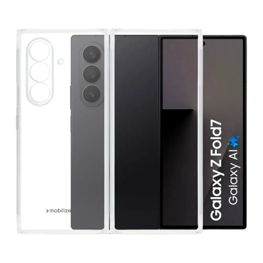 Capa Silicone Reforçado Samsung Galaxy Z Fold 7 Transparente