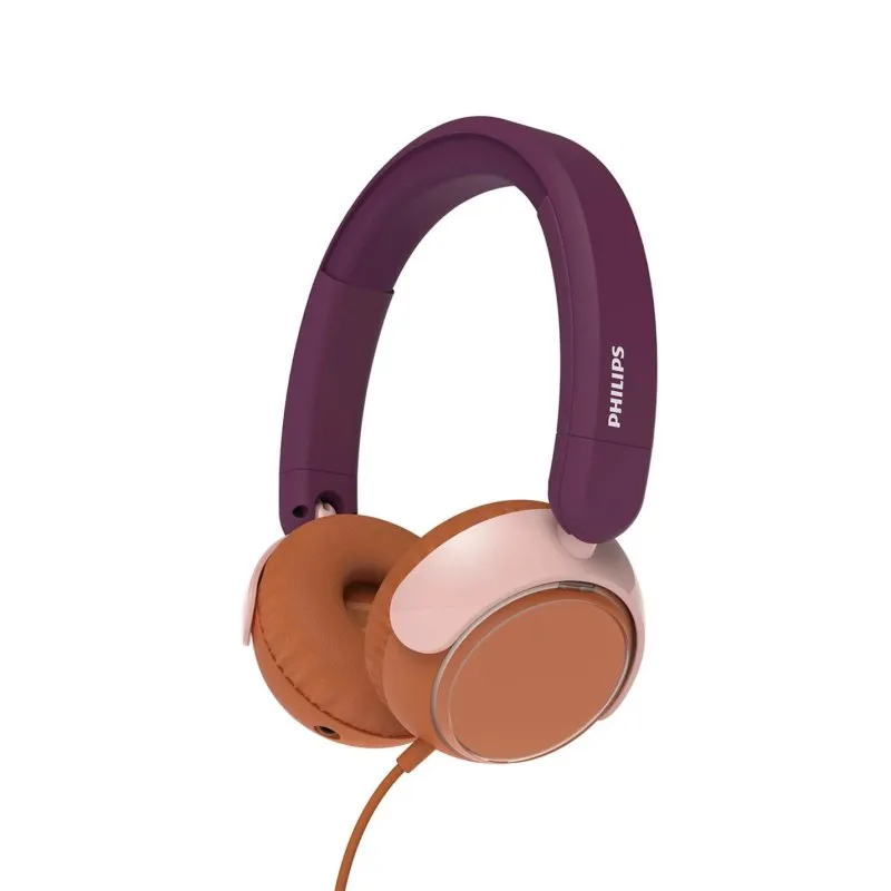 Philips TAK2000MP/00 Auscultadores USB-C com Microfone Laranja/Púrpura/Rosa