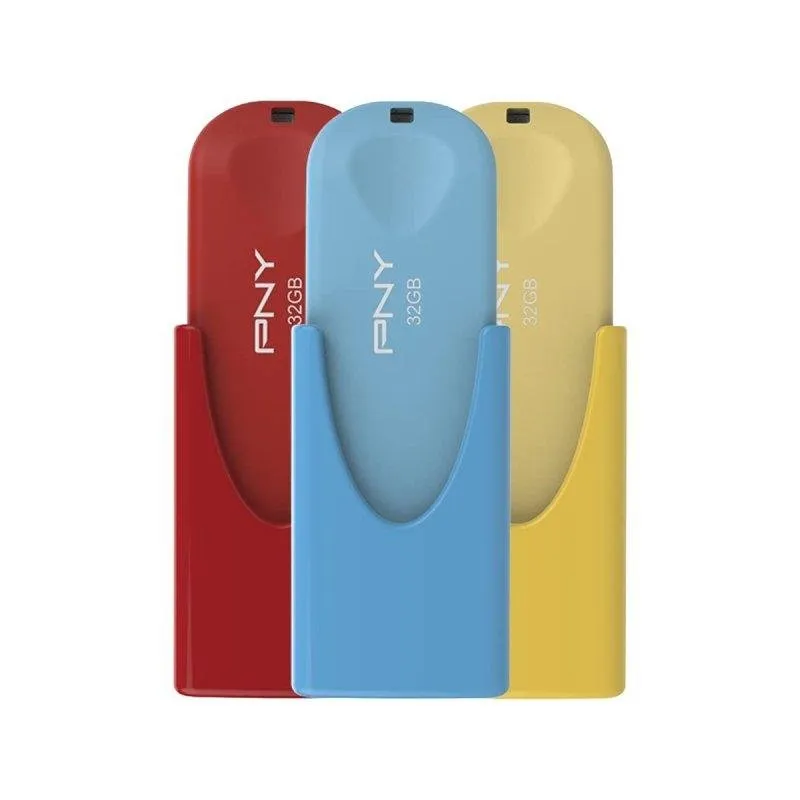 Pen USB PNY Attaché 4 32 GB USB 2.0, conjunto de 3