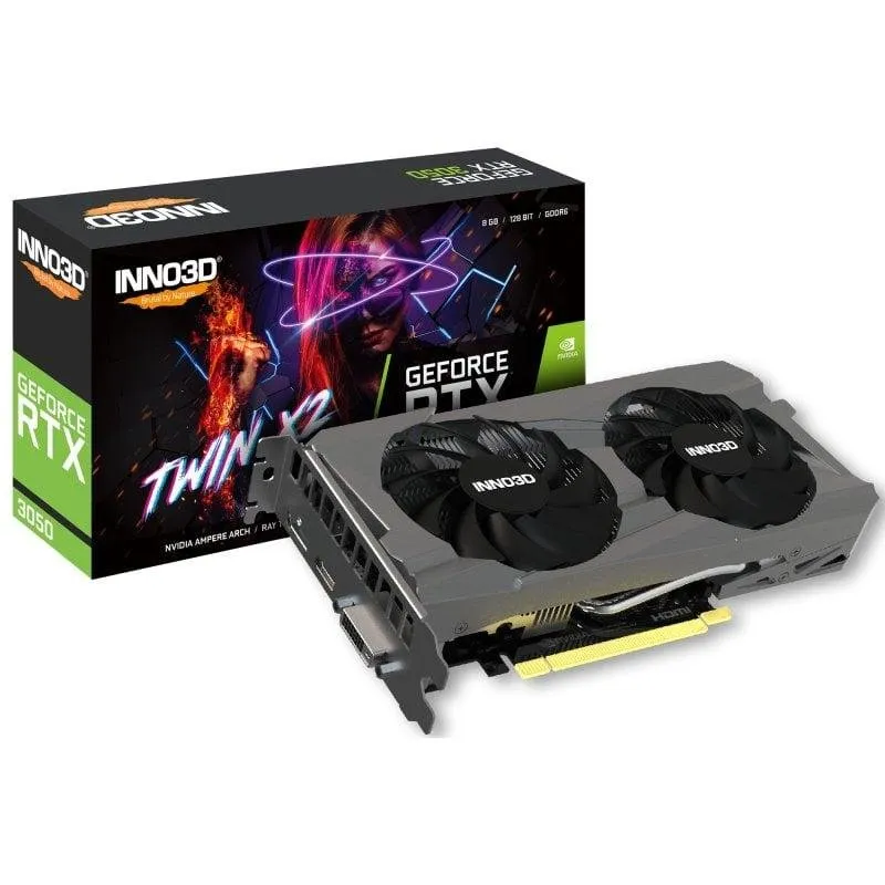 Placa gráfica Inno3D GeForce RTX 3050 Twin X2 8GB GDDR6