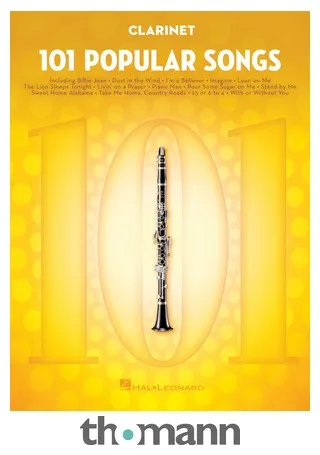 Hal Leonard 101 Popular Songs Clarinet