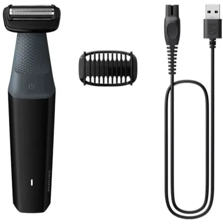 Aparador Corporal Bodygroom Series 3000 BG3017/01 (Preto/Cinzento) - PHILIPS