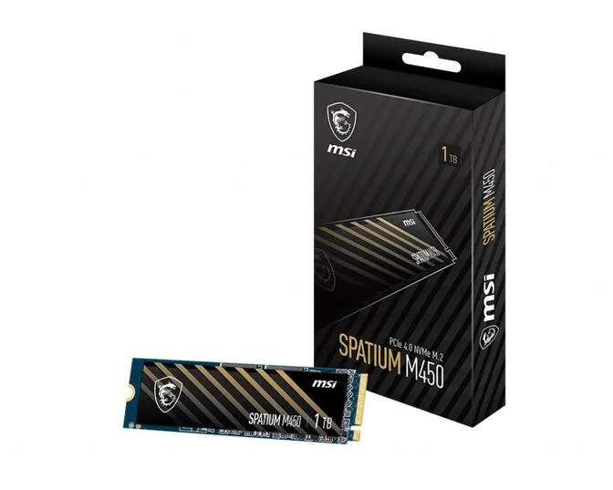 SSD MSI SPATIUM M450 1TB Gen4 M.2 NVMe V1 (3400/2400MB/s)
