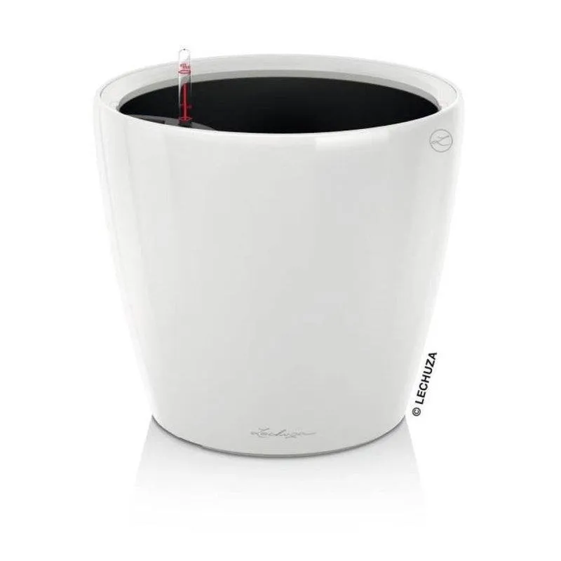 Vaso LECHUZA Classico Premium LS 50 Autorregável 40 L Branco Brilhante
