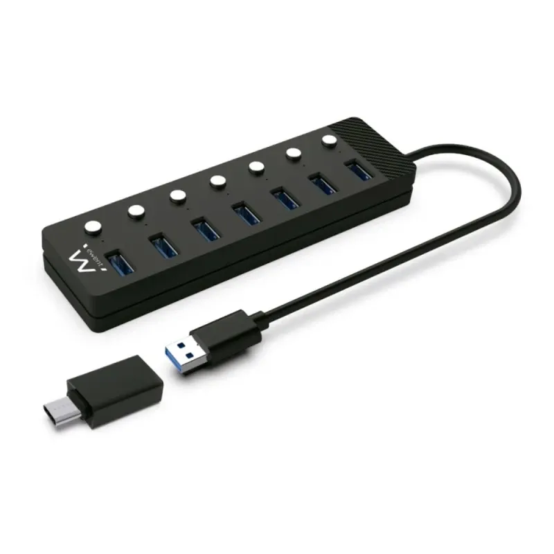 Hub Ewent EW1147 7-Portas USB 3.0 c/Interruptor