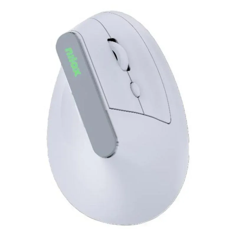 Ratão Nilox NXMOEVR01W Wireless Dual 1600DPI Branco RGB Iluminação Recarga USB-C