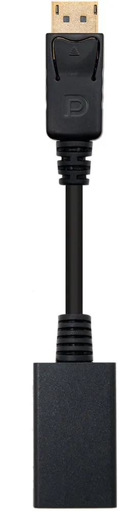 Adaptador Nanocable DisplayPort M > HDMI F 15 CM Preto
