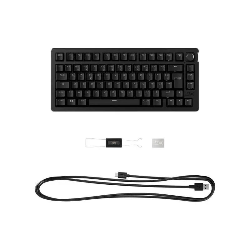 Teclado HyperX Alloy Rise 75 compacto 75% mecânico gaming RGB personalizável