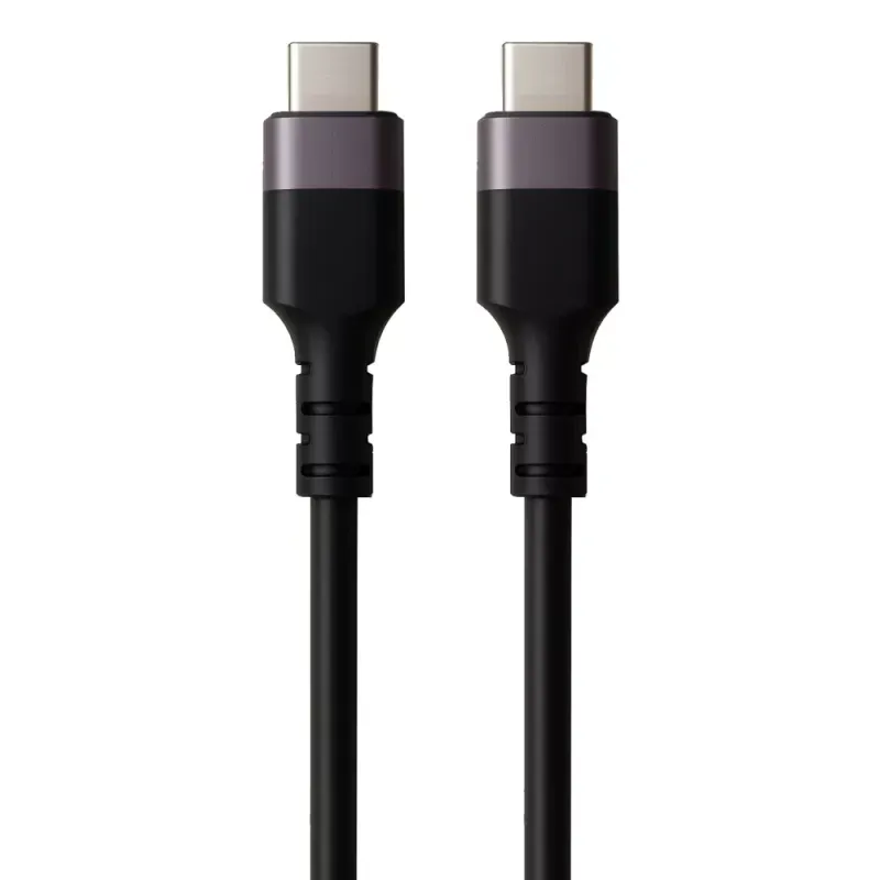 EWENT CABO USB-C 10GBPS 60W PVC PRETO 1MT
