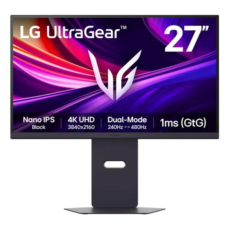 LG UltraGear 27G850A-B Monitor 27" 4K UHD Nano IPS 240Hz 1ms G-Sync FreeSync HDR600 USB HDMI DP Preto