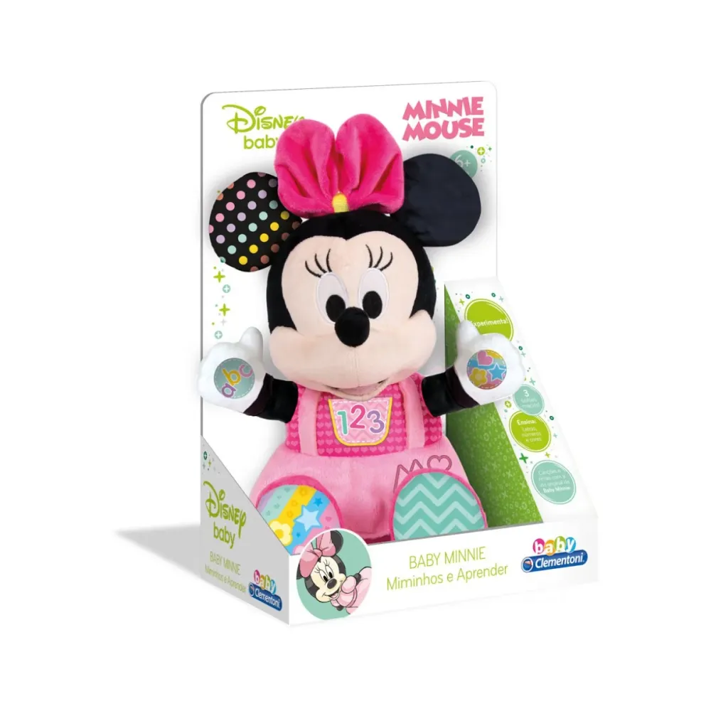 Peluche Clementoni Baby Minnie Miminhos e Aprender - 67597