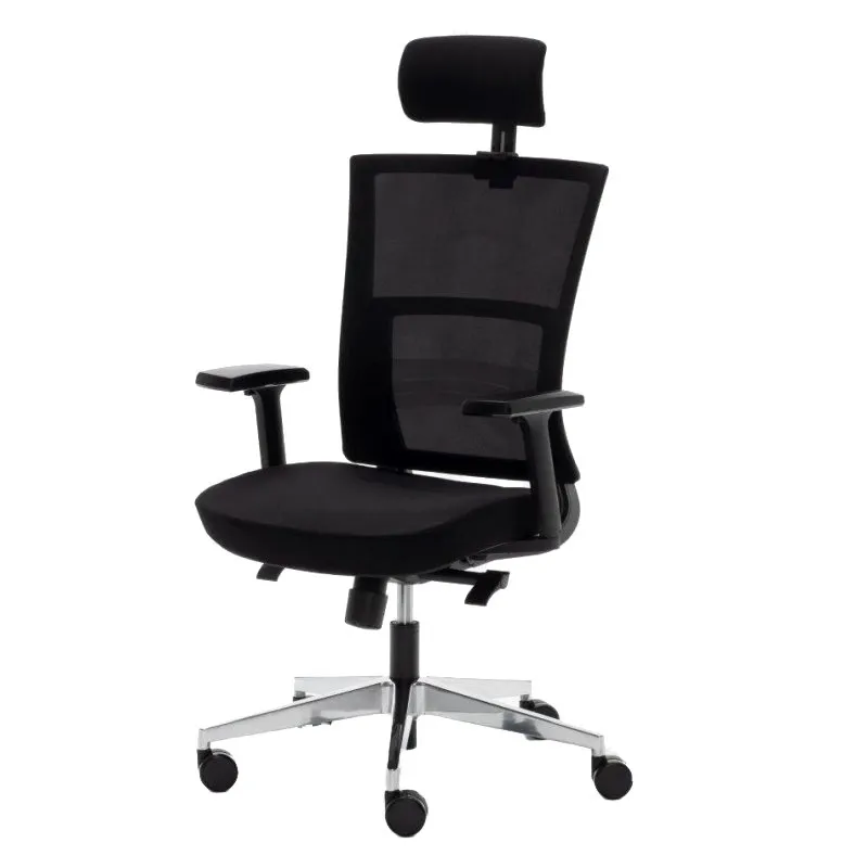 Euromof Atlanta Cadeira de Escritório Ergonómica Preta