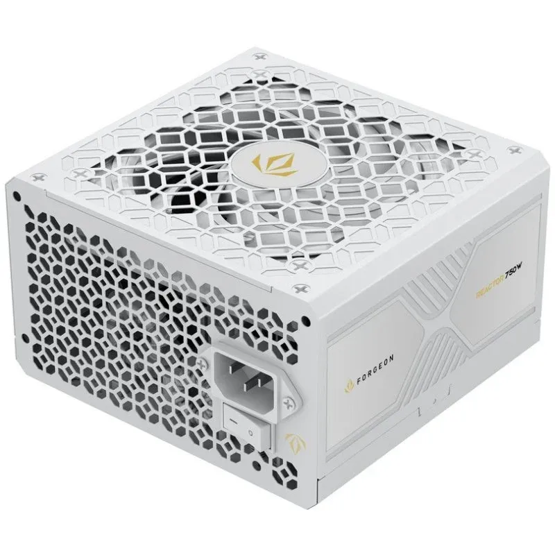 Fonte Alimentação Fonte de alimentação modular completa Forgeon Reactor 750 ATX 3.1 PCIe 5.1 branca