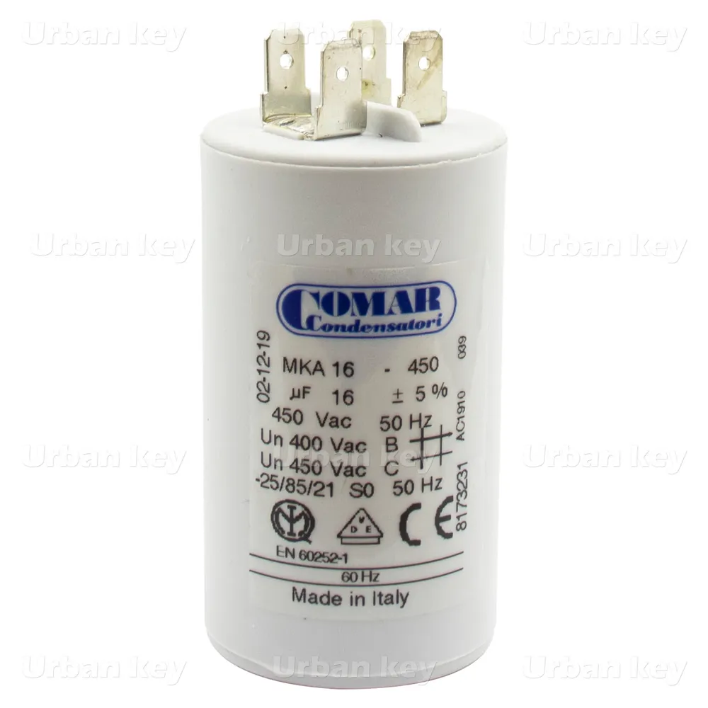 Condensador De Arranque Com Terminais Comar - COND16TUK