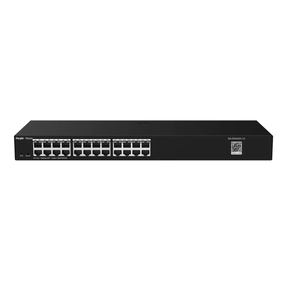 Switch Reyee Cloud Managed 24 portas RJ45 Gigabit 10/100/1000 Mbps