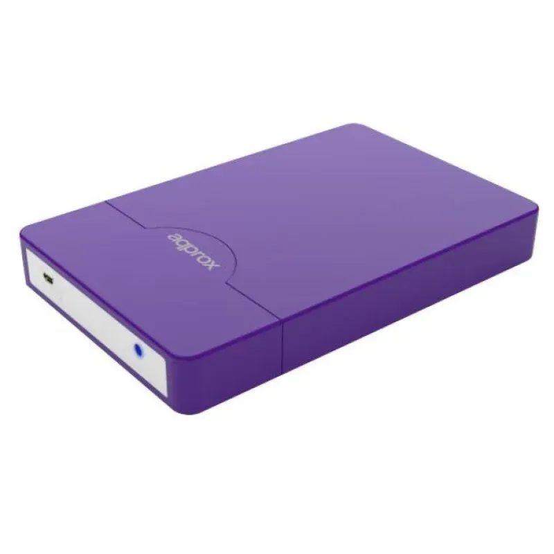 Approx APPHDD09P Caixa Externa para Disco Rígido 2.5" SATA USB 2.0 Screwless Roxa