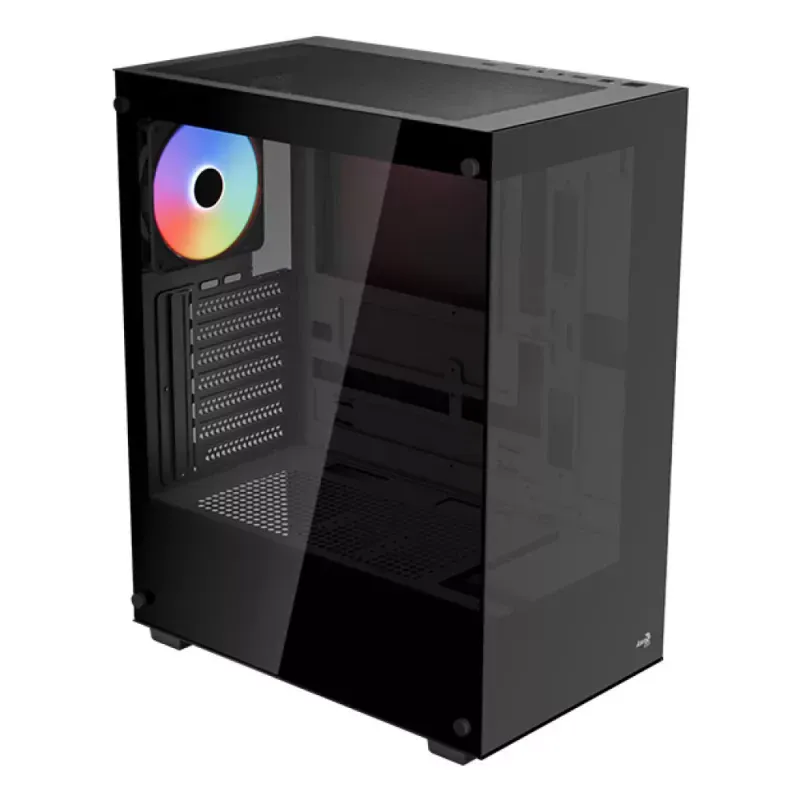 Caixa ATX Aerocool Pivot Vidro Temperado Preto