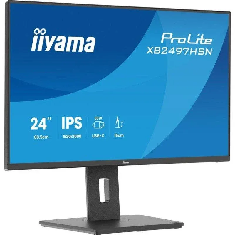 Monitor iiyama ProLite XB2497HSN-B1 23,8" FullHD 100Hz IPS USB-C Altura Ajustável 1ms