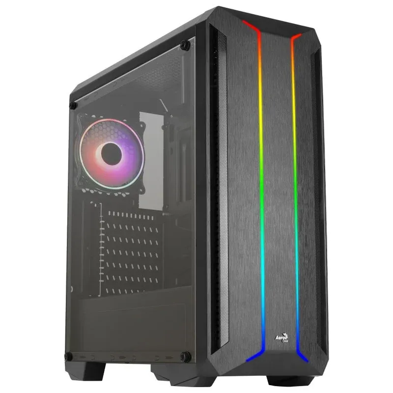 Caixa de Computador Aerocool Skyline ARG Painel Acrílico USB 3.0 Preta