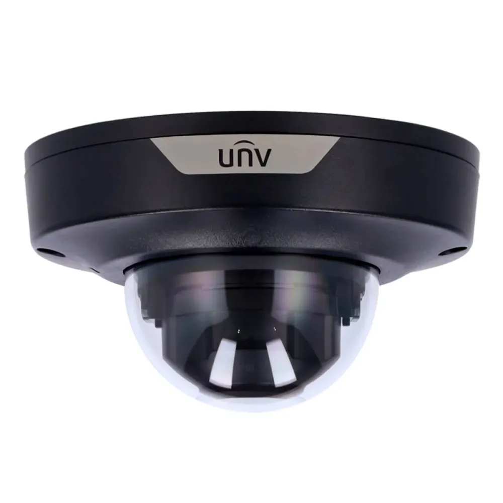 Câmara de Segurança IP Uniview Prime Dome PoE 4MP 2.8mm LightHunter Preta