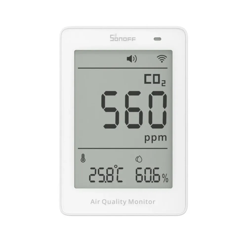 Monitor de Qualidade do Ar Sonoff AirGuard CO2 SAWF-08P