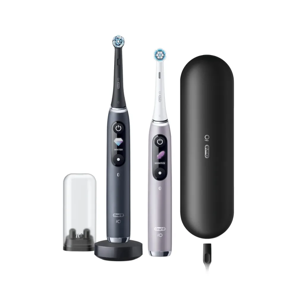 Escova de Dentes Elétrica Oral-B iO Series 9 Duo Onyx/Rosa