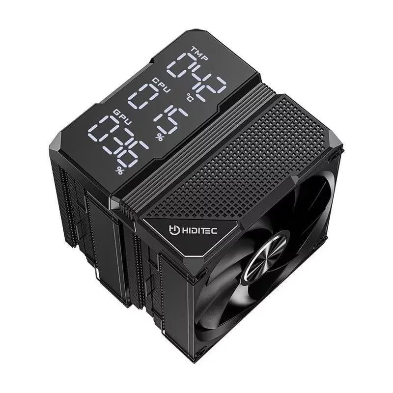Cooler CPU Refrigeração Ar Hiditec Socket LGA 1851 AM5 120mm DC40 PRO RGB Digital