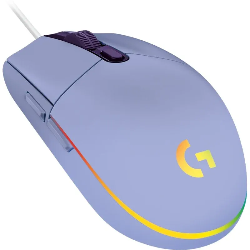 Logitech G G102 LightSync Rato Gaming 8000DPI Lilás