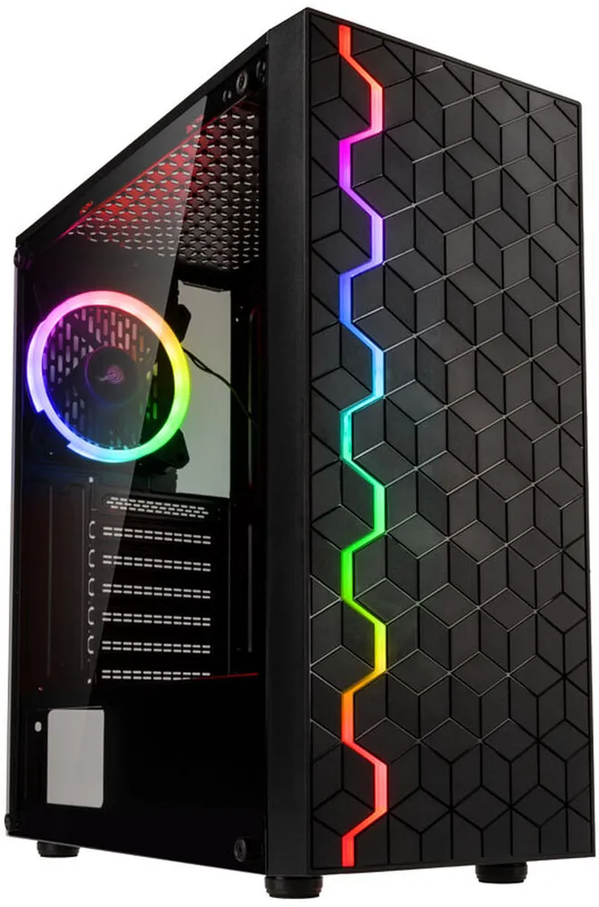 Caixa ATX Kolink Inspire K8 ARGB Vidro Temperado
