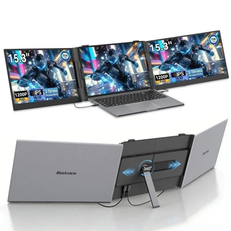 Monitor Blackview DCM8 15,3" FullHD 60Hz IPS Portátil USB-C Duplo Carga Inversa