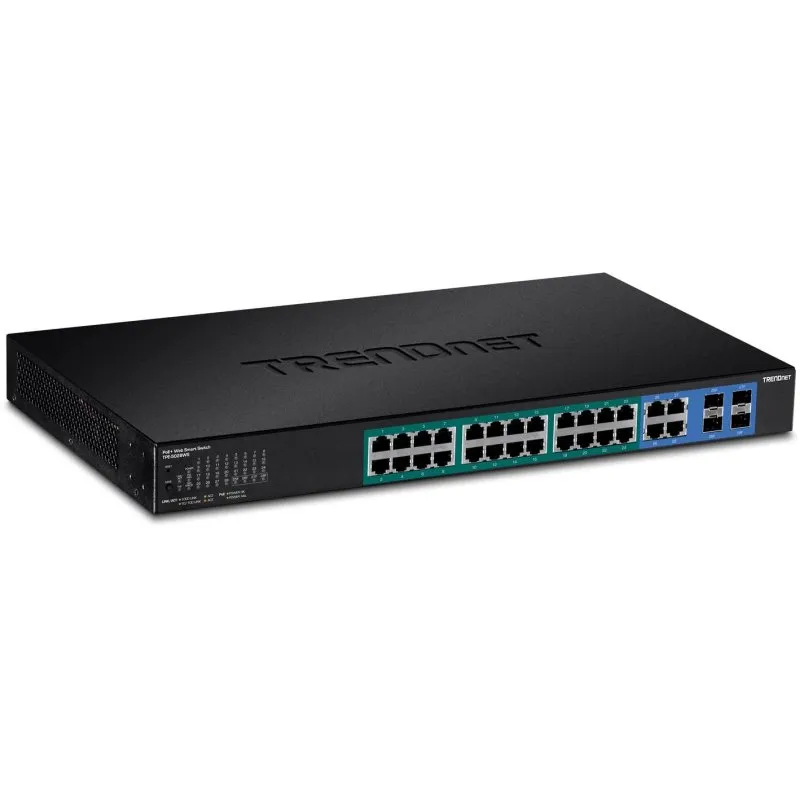 Conmutador TRENDnet TPE-5028WS PoE+ 28 portas Gigabit