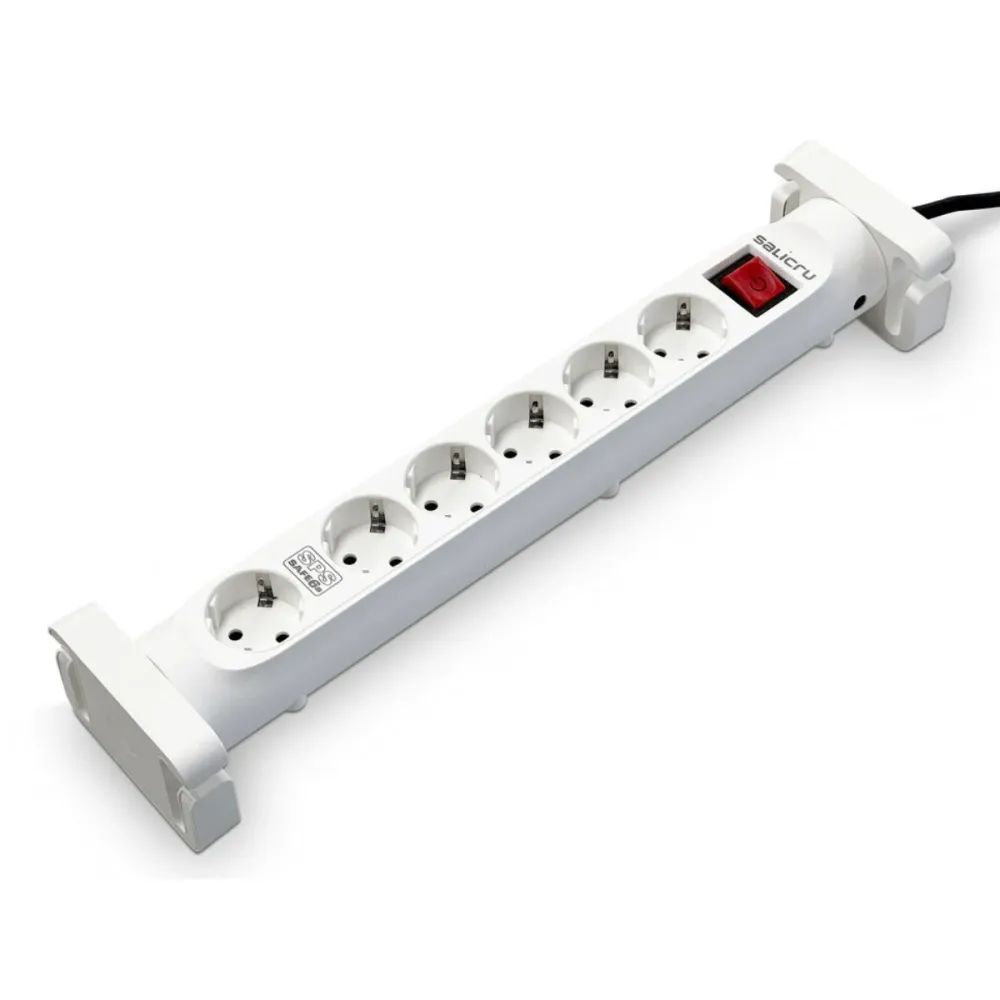 Régua Salicru SPS Safe 6S 6 tomadas 1.4m Branco