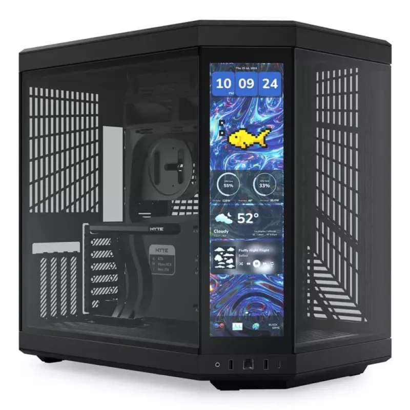 Caixa ATX Hyte Y70 Touch Infinite Vidro Temperado Preto