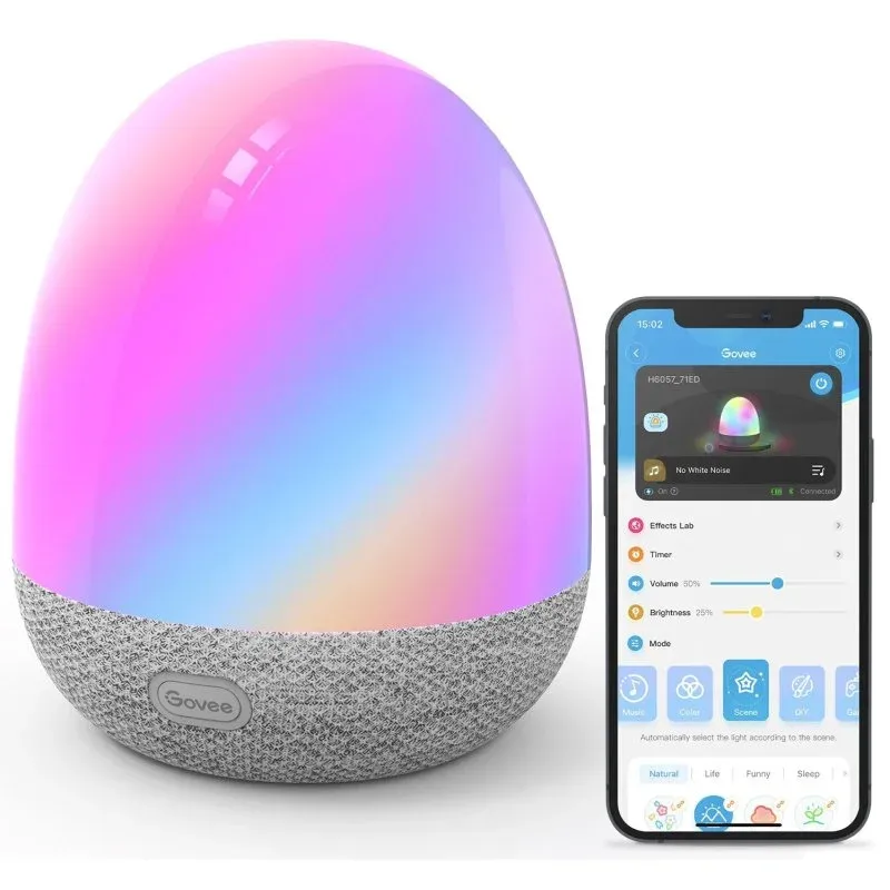 Candeeiro de mesa Govee H6057 RGBIC Night Light RGB