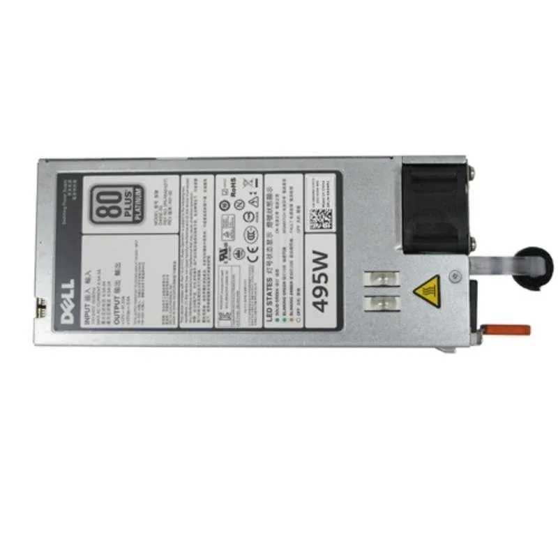 Fonte Alimentação Fuente de Alimentação Dell 450-AEBM 495W para Servidor PowerEdge Cinza