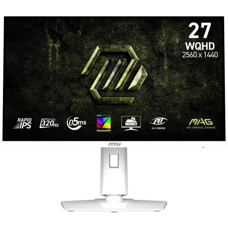 Monitor MSI MAG 274QRFW X3212 27" WQHD 320Hz IPS DisplayHDR 400 0,5ms Adaptive-Sync