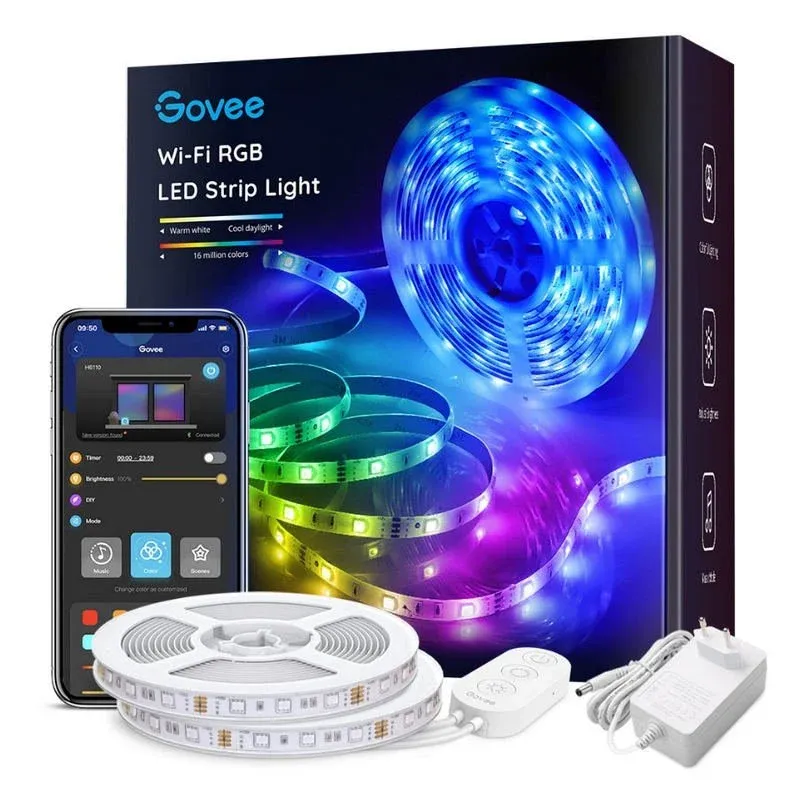 Tira de luz Govee H6110 Tira LED RGB Smart WiFi + Bluetooth 10m