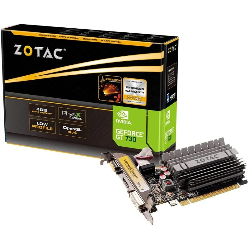 Placa Gráfica Zotac GeForce GT 730 4GB Zone Edition
