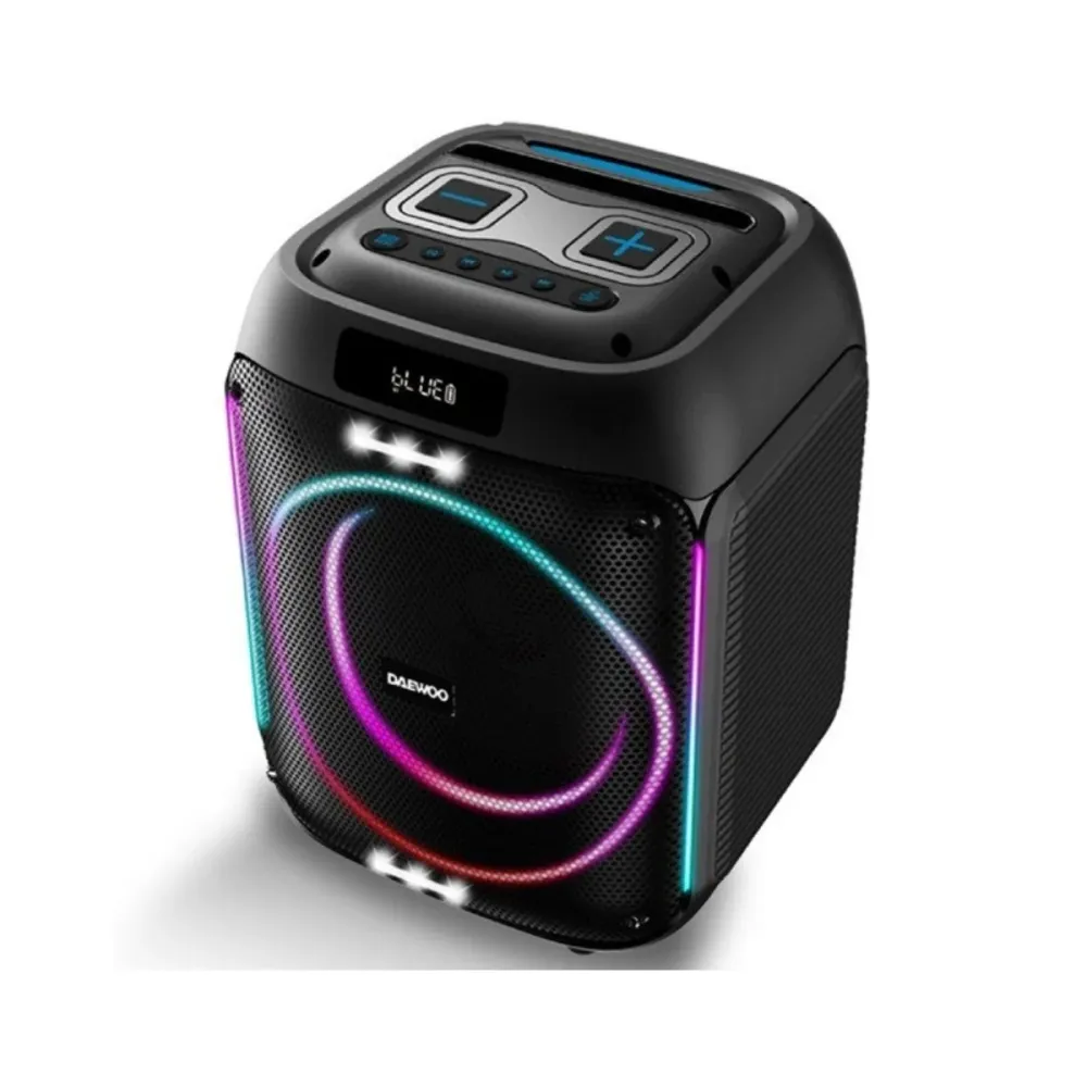 Coluna Bluetooth Daewoo Party Speaker DW3009 40W 2.1 Preta