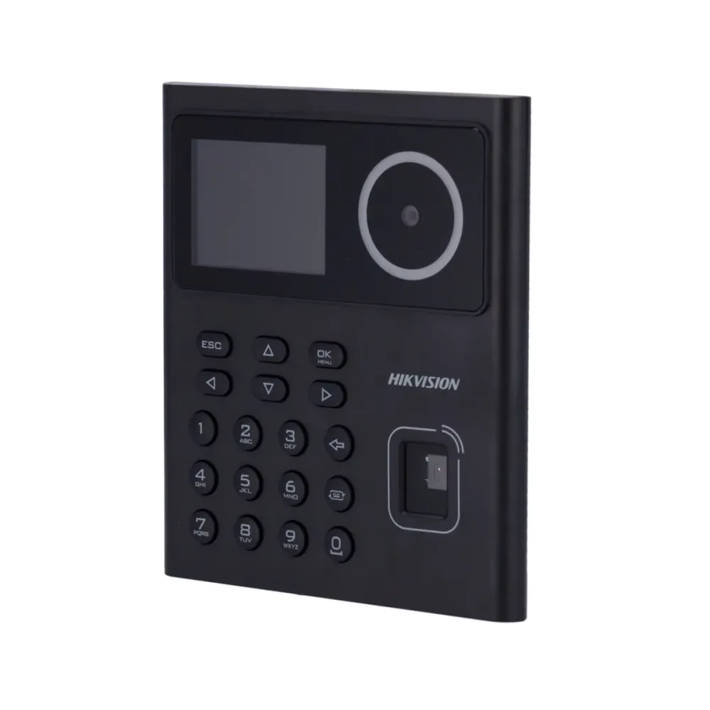 Controlo de Acesso Hikvision Facial, impressão digital, cartão MF e PIN - DS-K1T320MFWX-B/S