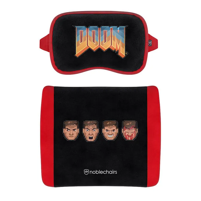 Set Almofadas noblechairs Memory Foam - Doom Retro Edition