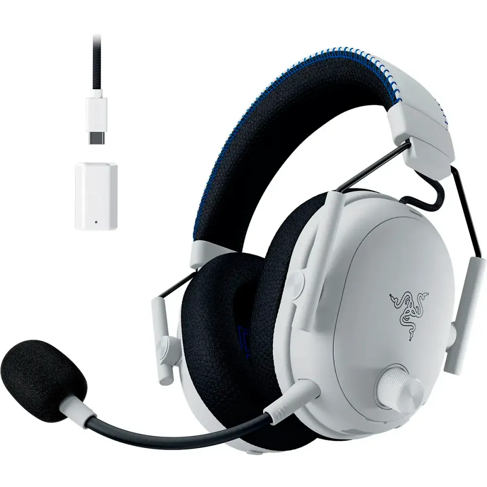 Headset Razer BlackShark V3 Pro for PlayStation Wireless/Bluetooth Branco