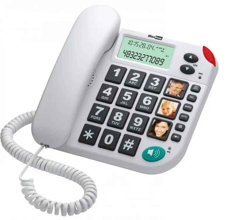 MAXCOM TELEFONE FIXO BRANCO KXT480