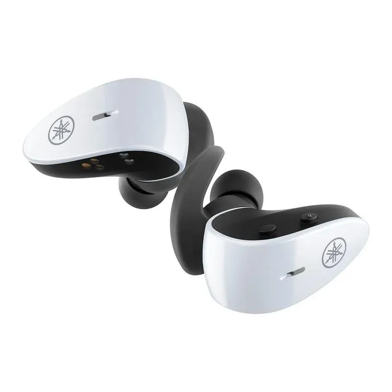 Auriculares Yamaha TW-ES5A sem fios Bluetooth True Wireless para chamadas e música brancos