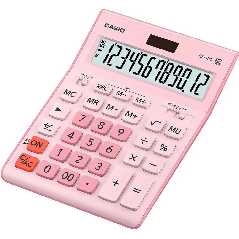 Calculadora Casio Gr-12 Rosa