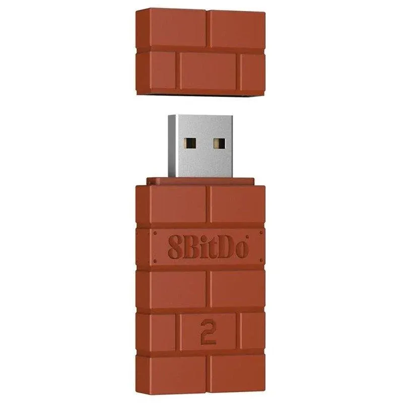 Adaptador 8BITDO USB Wireless (Multiplataforma - Castanho)