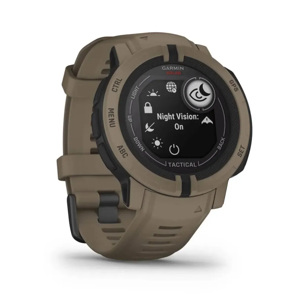 Smartwatch Garmin Instinct 2 Solar 45mm Tactical Edition Pro Castanho
