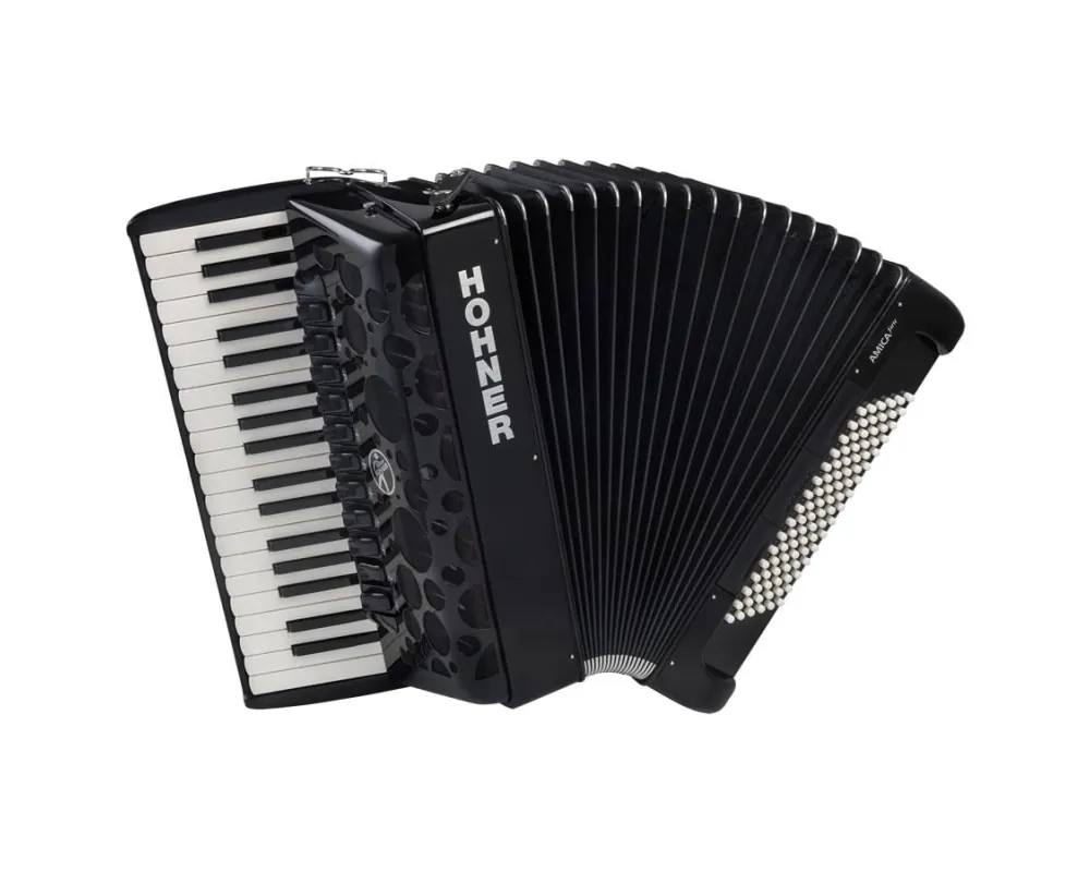Hohner Amica Forte IV 96 Baixos silent Black