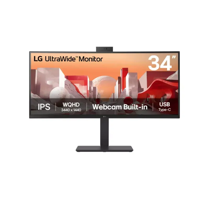 LG UltraWide 34BA85QE-B - Monitor LED - curvo - 34" - 3440 x 1440 WQHD @ 60 Hz - IPS - 300 cd/m² - 1000:1 - HDR10 - 5 ms - 2xHDMI, DisplayPort, USB-C - altifalantes